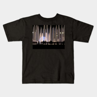 Fountains and Silhouettes Kids T-Shirt